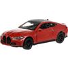 Toi-Toys BMW M4 modello auto 11,7 cm in metallo con ritiro, modello auto, giocattolo regalo, 4 varianti 20 (marrone-metallizzato)