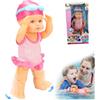 Wedhapy Baby Doll Nuoto in Acqua con Giunto Mobile Alimentato a Batteria Nuoto a Rana con Tuta Staccabile Realistico Impermeabile Senza Batteria