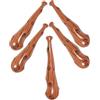 SEWOART Mazza da Baseball Gonfiabile Effetto Legno Pvc 5 Pezzi | Colore Caffè, Pieghevole e Riutilizzabile, per Feste di Compleanno e Party
