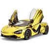 BGHSCA Scala 1:24 Mclaren 720s modello auto Diecast, veicolo giocattolo in lega di zinco con suono e luce per bambini dai 3 anni in su (dorato)
