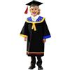 Generico Set Toga E Tocco Per Bambini Abito Da Laureato Set Per Bambini 2026 4-10 Anni Costume Da Laureato Con Stola Cappello E Nappina 2026 Abito Diploma Asilo Scuola Materna Primaria Kit Completo