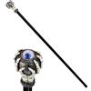 CARTOON Bastone scheletro con occhio galleggiante 110 cm accessorio da assemblare per travestimenti e costumi di carnevale halloween feste a tema