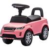 Baroni Toys Land Rover Ride-On, Macchinina Spingi e Vai per Bambini 1-4 Anni, Fari LED, Suoni Realistici, Ruote Antiscivolo, Vano Portaoggetti, Antiribaltamento 65.5x28x39 cm Rosa