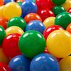 KiddyMoon 100 Palline/7Cm Palline Morbide Colorate Per Piscina Bambini Fatto In EU, Giallo/Verde/Blu/Arancione/Rosso