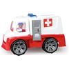 LENA - Truxx Macchina Ambulanza Veicolo Giocattolo per 2+ Anni Bambini, Rosso/Bianco
