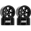 INJORA Cerchi in Alluminio con Beadlock 1.0 Offset Negativo per TRX4M Ascent18 SCX24 FCX24 1/24 1/18 RC Crawler