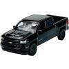Generisch Welly Modello Auto Compatibile con Welly Chevrolet Silverado Pick-Up Nero 4a generazione dal 2018 1/34-1/39 Metallo Il Cast Nuovo in scatola