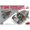 MiniArt 35205 1:35 T-34 Motore (V-2-34) m.Blocco di trasmissione - riproduzione fedele del modellismo, kit di costruzione in plastica, artigianato, hobby, incollaggio, modellismo, assemblaggio, non