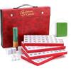 Mose Cafolo Set professionale di 146 piastrelle numerate di grandi dimensioni con custodia da viaggio, set completo di piastrelle Mahjong (Majiang, Mah-Jongg, Ma Jong)
