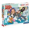 Clementoni - 24212 - Supercolor Puzzle - Tom and Jerry - 24 maxi pezzi - Made in Italy, puzzle bambini 3 anni+