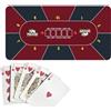 Generic Tavolo Poker, coperta da tavolo da gioco, poker, coperta da tavolo da poker, coperta da tavolo da gioco, tappetino da poker Texas Hold'em 120 x 60 cm, tappetino da poker antiscivolo