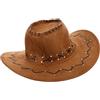 Alipis Cappello da Cowboy per Bambini Stile Western Morbido Cappellino da Festa Bambino e Bambina Accessorio per Costumi di Carnevale e Halloween