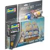 Revell Modellino Nave 1:450 - HMS Victory in Scala 1:450, Livello 3, Riproduzione Fedele con Molti Dettagli, Nave a Vela, Set Modello con Accessori Base, 65819