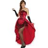FIESTAS GUIRCA Costume Miss Burlesque rosso per donna - Rosso - S (40-42)