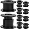 DINHEAROM Cuscinetti per Calcio Balilla Segnapunti Calcio Balilla, 10 Pezzi, Plastico Nero, Compatibili , Installazione Facile per Tavolo da Gioco