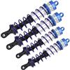 Dilwe Ammortizzatore RC, Ammortizzatore Anteriore e Posteriore in Metallo Regolabile in Pressione Olio Compatibile con Auto 1/8 RC(Blu)