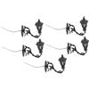 SUPVOX 5 Unitá Lampade a Muro in Miniatura per Modellismo Casa, Materiale Acciaio Inossidabile e ABS, Design Portatile ed Elegante per Decorazioni Tavoli da Sabbia