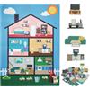 Yulokdwi Lavagna in Feltro - Tavola Feltro Decorativa Camera | Gioco Sensoriale Educativo per Ragazzi Ragazze in età Prescolare Sviluppo Abilità Casa Viaggio Libero Bambini 3+