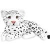 Brubaker Peluche Leopardo - Peluche da 30 cm - Animale di Peluche Cucciolo, Grande Felino, Sdraiato - Peluche per Bambini - Bianco