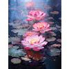 KIZIFI Puzzle 300 Pezzi per Adulti Fiore Loto, Creativo, Divertimento, Sviluppare la Concentrazione, Puzzle Classici per Adulti 300 Pezzi 40 x 28 cm