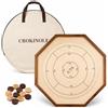 DOCTOR SPORT Crokinole Tournament Kanadisches Brettspiel - offizielles 69x69 cm inklusive aller Spielsteinen und Tragetasche zur optimalen Aufbewahrung