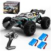X-Verse 16101 PRO Auto Telecomandata Con Motore Brushless, 70KM/H Macchina Telecomandata RC Drift Car, 2,4 GHz 1:16 4WD Radiocomandata Monster Truck Buggy, Regalo per Adulti, 3 Batterie (Blu)