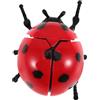 Garneck Giocattolo a Carica a Forma di Coccinella in Plastica Rossa Design Realistico, Testa e Coda Oscillanti per attività Cognitiva e Feste per Bambini