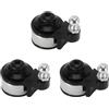 INJORA 3pcs RC Servo Horn 25T RC servo Braccio per 1:10 RC Crawler TRX4 TRX6 (Nero)