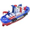 Générique Giocattolo Elettrico Della Barca Del Pompiere - Barca Da Bagno Per Bambini 23 X 11 X 8 Cm, Di Salvataggio Acquatico Alimentato a Batteria, Gioco Galleggiante | Giocattolo di apprendimento Interattivo
