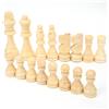 BAOFUYA Pieni di Scacchi in Legno 32 Pezzi Fatti a Mano Standard International Staunton Chess Giocattolo Interattivo di Riserva Completo, Sostituzione del Gioco Interattivo Mancante per Bambini e