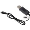 vhbw Cavo di Ricarica USB Compatibile con Carrera RC Video One (503003) Drone, quadricottero - 60 cm