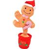 BESPORTBLE Giocattolo Danzante Che Canta e Parla Peluche Con Luce Led Per Decorazioni Natalizie Regalo Per Camera Da Letto