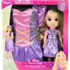 Disney Princess JAKKS Pacific - Disney Principesse Rapunzel, Bambola 35 cm e vestito taglia 5 per ragazze, set di gioco e costume, viola
