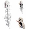 WANWEN Spinosaurus Plush Dino Outfit, Costume da Dinosauro di Peluche Spinosaurus, Costume da Spinosaurus con Design Scheletro 3D per Halloween, Lavabile in Lavatrice (75CM)