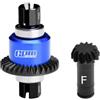 GPM Set differenziale in acciaio al carbonio + lega di alluminio, 12T/30T/0.8Mod per Arrma 1:18 Granite GROM / 1:16 Mojave GROM / 1:14 Typhon GROM - blu
