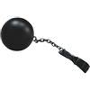Bristol Novelty Ba007 - Palla di Halloween con catena, unisex, per adulti, tinta unita, nero, taglia unica
