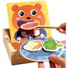 Generico Giocattolo Alimentare per Bambini - Gioco Educativo in Legno per Bambini di 3+ Anni - Set Cibo Finto con Orsetto - Attività Didattica per Sviluppare Creatività e Apprendimento per Bambini e