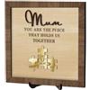 MYZQIFF Regalo personalizzato del segno di puzzle della mamma del giorno della mamma per il regalo di compleanno della mama, personalizzato del segno di puzzle della