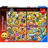Ravensburger Italy- Emoji Puzzle da 4x100 Pezzi, 06967