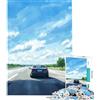 XDryRUY Puzzle da 1000 pezzi per adulti autostrada treno reazione visiva bordo premium gioco di inattività decorazione invernale per la casa (38x26cm)