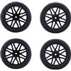 VGEBY Pneumatici per Auto RC, 4 Pezzi Pneumatici Telecomandati Universali Design Allargato dei Pneumatici Ruote per Auto RC 85mm 1/10 Pneumatici per Veicoli Cingolati RC Sostituzione