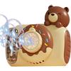 Genérico Macchina della bolla con la luce,Macchina elettrica della bolla - Giocattoli automatici elettrici a bolle - Soffiatore a bolle carino del fumetto, Giocattoli portatili per bambini per i giochi
