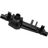 RiToEasysports Alloggiamento Dell'asse Anteriore RC, Sostituzione Dell'alloggiamento Dell'asse Anteriore in Metallo in Lega di Alluminio per Axial 1/6 SCX6 RC Accessori per L'aggiornamento Dell'auto da(Nero