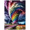 fghgbf Puzzle 1000 Pezzi per Adulti,Puzzles Artistico,Tornado arcobaleno puzzle fai da te Intrattenimento Creativo, puzzles Classico Regali per la casa