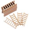 Hemobllo Scala in Legno Decorativa per Micro Paesaggi e Bonsai, Set da 20 Pezzi, Ornamenti in Legno per Tavoli, in Miniatura, Decorazione per Tavoli da Pranzo e Scenografie
