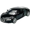 Generisch Welly modello auto compatibile con Audi R8 Coupe V10 nero ca 1/34 - 1/39 Metal Model Auto Die Cast Nuovo in scatola