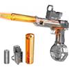 ViCUULY Pistola Ad Acqua Elettrica, Silenziatore Luminoso, Pistola Ad Acqua Automatica Con Gittata Fino a 32 Piedi, 300 Spruzzi D'acqua, Pistola Ad Acqua Classica E Potente (Gray)