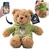 MeterBear Orsacchiotto Peluche Personalizzato con Nome Foto, Orsetto di Peluche Teddy Bear come Regali Personalizzati per lui Natale Regali Compleanno San Valentino Anniversario (26cm)
