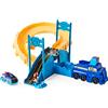 Paw Patrol, True Metal Rescue Track Set con Esclusivo Veicolo pressofuso Chase, Scala 1:55 Piste di Soccorso in Metallo, Colore Blue, 6060297