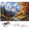 ADCCAT Puzzle 3000 Pezzi Autunno, Puzzle Paesaggi in Legno per Adulti, Misura: 122x80 cm, Puzzles 3000 Pezzi per Adulti, Giochi Educativo per Famiglie, Puzzles per Idea Regalo Donna, Decorazioni Casa, -6381